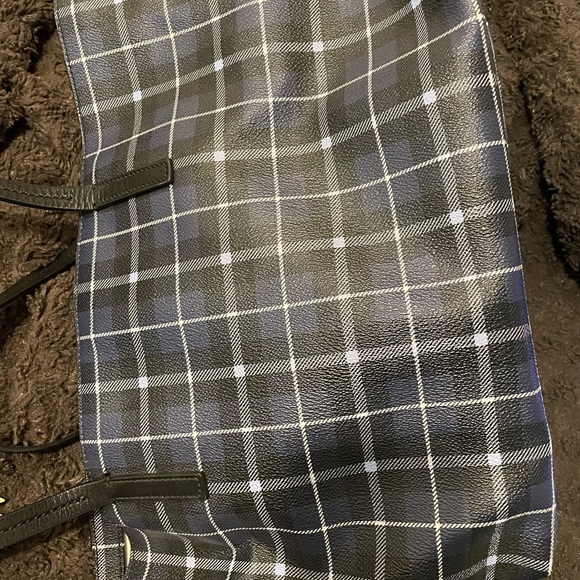 Kate Spade Blue plaid Tote - Picture 7 of 10